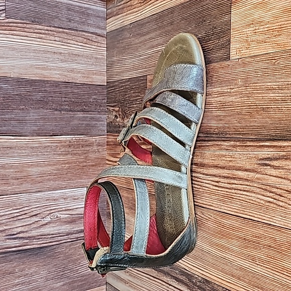 Miya Bedstu Black/ Grey Ankle Sandles. - Picture 4 of 9